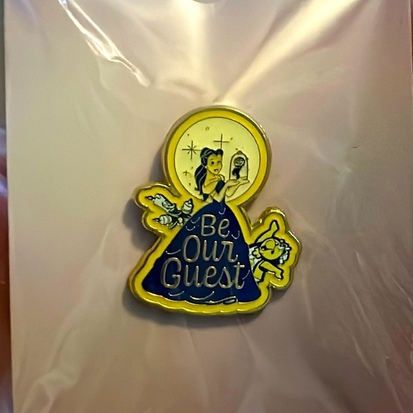 Loungefly Disney Beauty and the Beast Belle Be Our Guest Enamel Pin - Picture 2 of 2